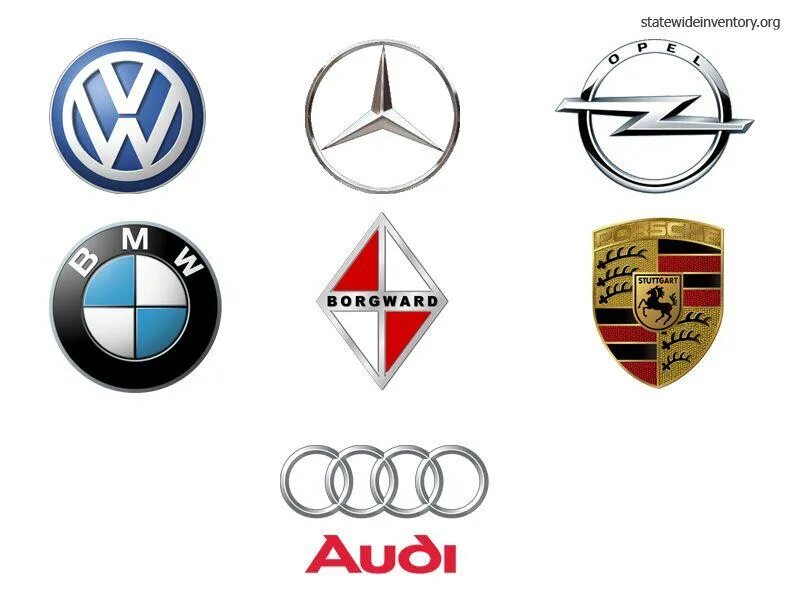 Марки немецких автомобилей фото All German Car Logo