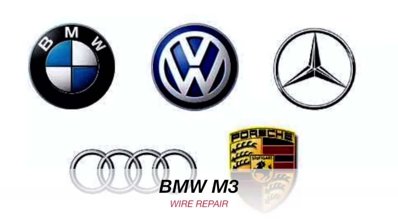 Марки немецких машин фото 2010 BMW M3 Wire Repair - YouTube
