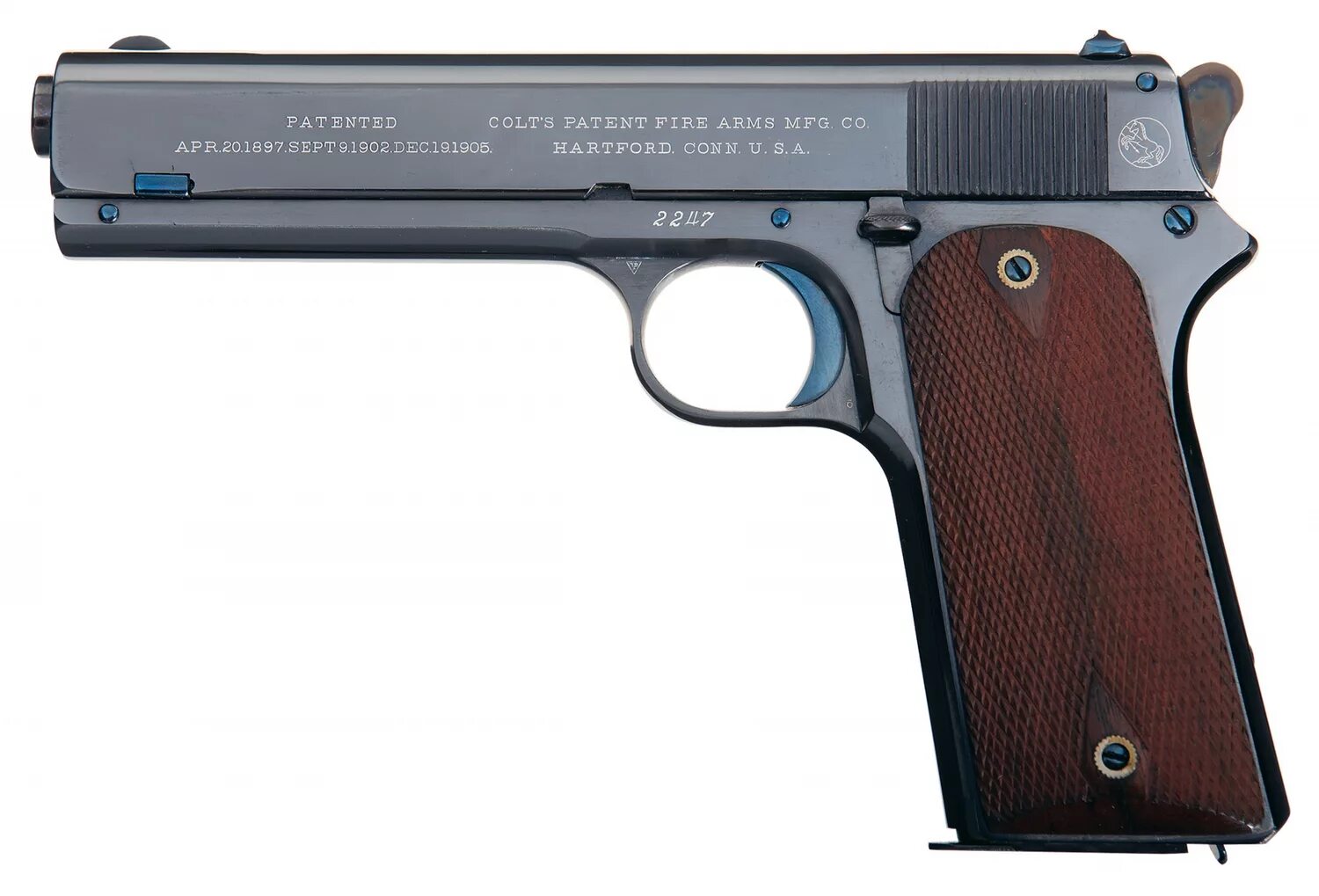 Марки пистолетов фото Пистолет Кольт Модель 1905 года Военный .45 калибра (Colt Model 1905 Military .4