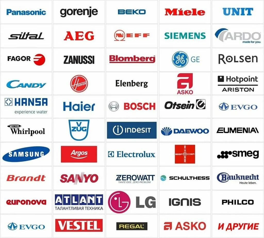 Марки производителей фото Pro Запчасть, spare parts and accessories for home appliances, Tver, Zhelyabova 