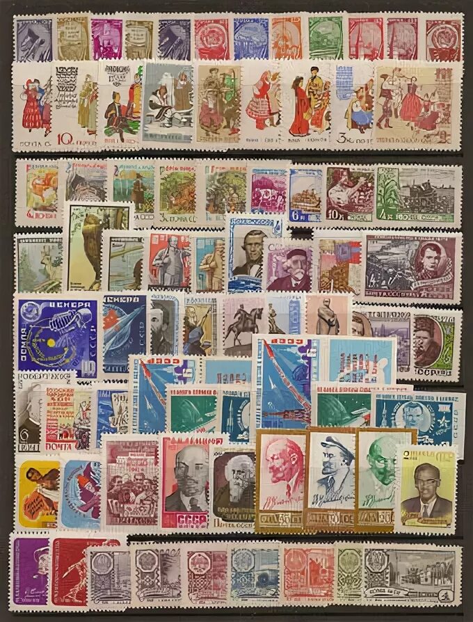 Марки ссср каталог по годам с фото Купить Годовой набор марок 1961 год с фольгой в СПБ, Москве и по всей России Фил