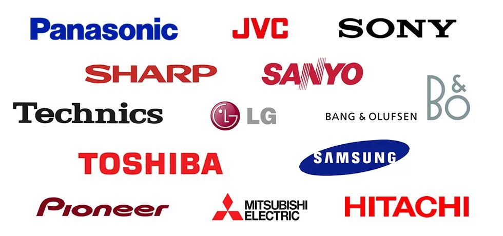 Марки телевизоров фото Electronic Brands Logo