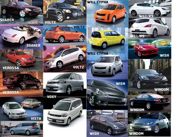 Марки тойота список с фото все модели Тойота все модели названия список и LkbAuto.ru