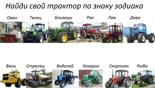 Марки тракторов фото А какой у вас трактор? 2013 Типичный МГАУ (РГАУ-МСХА) ВКонтакте