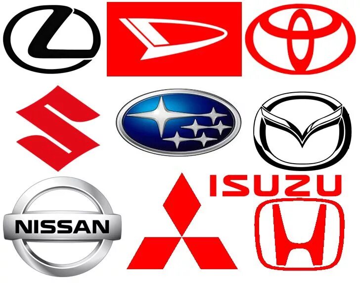 Марки японских авто с эмблемами фото Japanese Car Logos Japan cars, Car logo design, Car logos