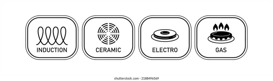 Маркировка посуды для индукционных плит фото Isolated Induction Stove: Over 2,004 Royalty-Free Licensable Stock Vectors & Vec