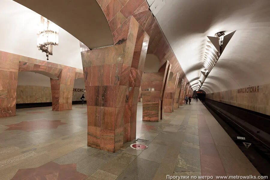 Марксистская москва калининская линия метро марксистская фото Марксистская Калининская линия Москва Прогулки по метро