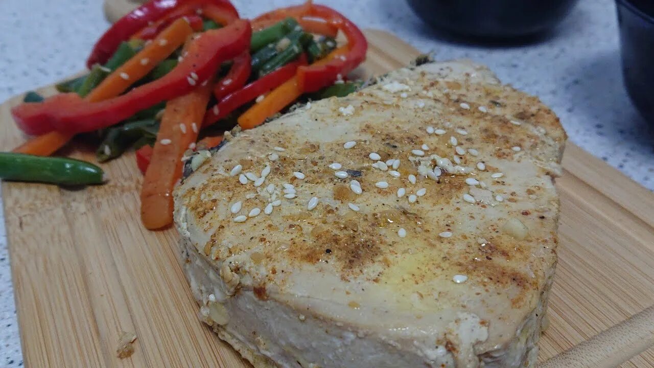 Марлин мясо фото Стейк Марлина на сковороде. Marlin steak in a pan. - YouTube