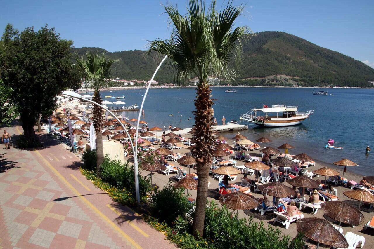 Мармарис фото города и пляжей Отель Golmar Beach Hotel 3*/ Турция /Ичмелер - фото, описание, туры в отель