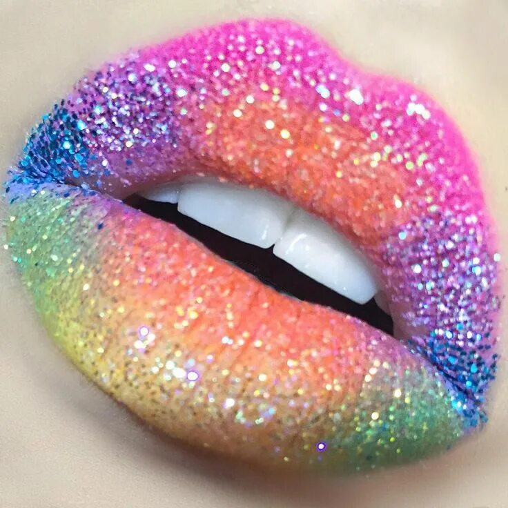 Мармеладные губы макияж Instagram photo by @amythemermaidx * Jun 26, 2016 at 10:16pm UTC Glitter lips, R