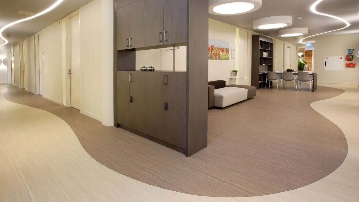 Мармолеум в интерьере квартиры фото Care Home Flooring - Forbo Flooring Systems