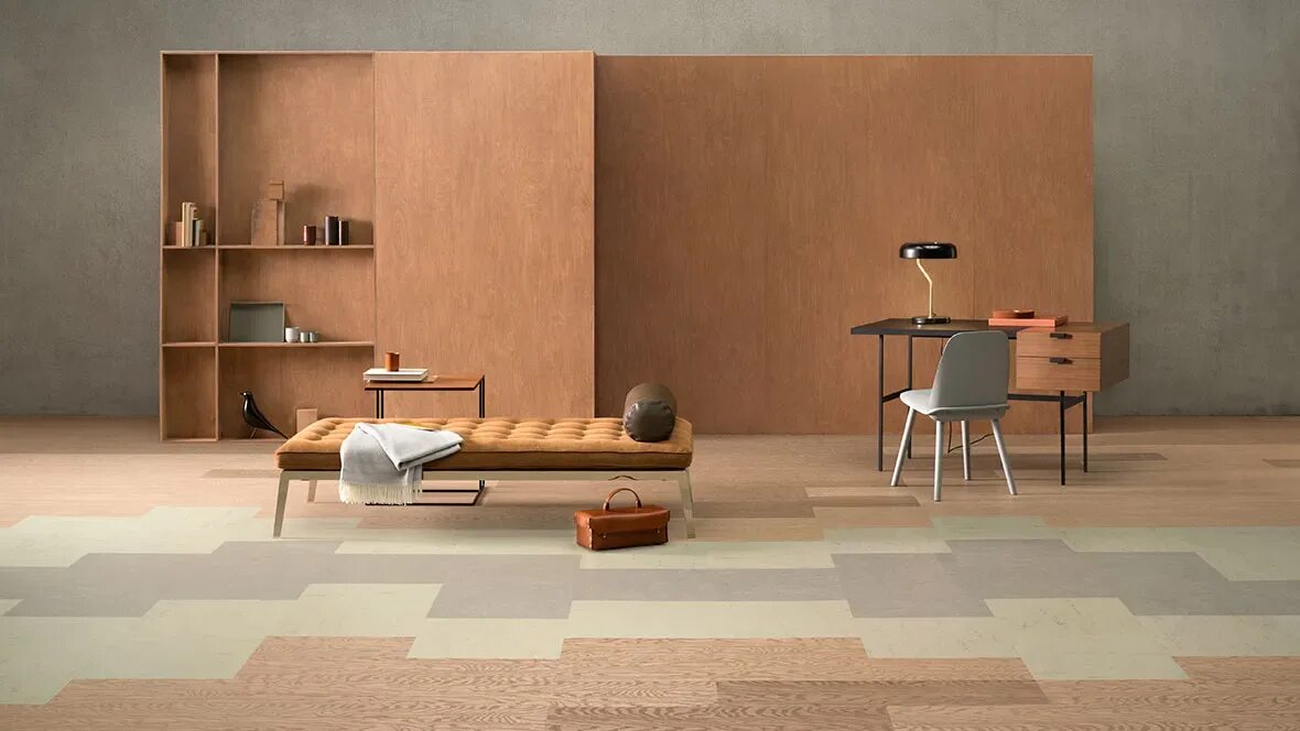 Мармолеум в интерьере квартиры фото Custom Linoleum House Flooring Marmoleum Modular Forbo