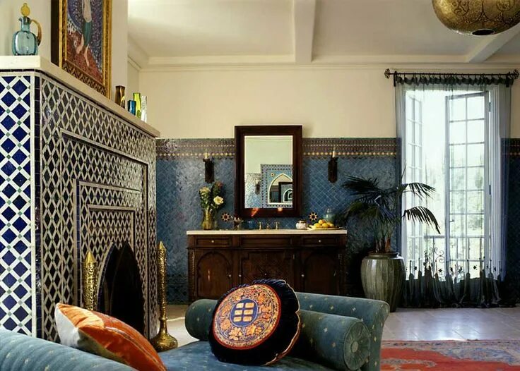Марокканский интерьер в квартире Pin by saad siddiqui on Fireplaces Moroccan living room, Beautiful houses interi