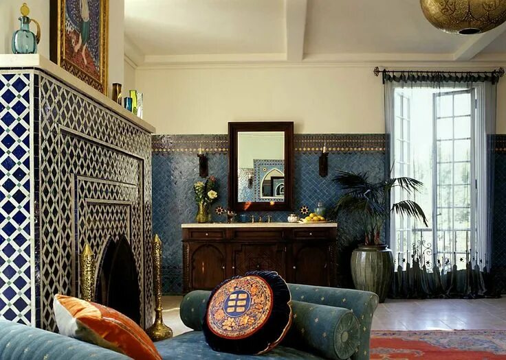 Марокканский стиль в интерьере квартиры Pin by Donna Hurst on WOW! Tile Mosaic house, Beautiful houses interior, Morocca