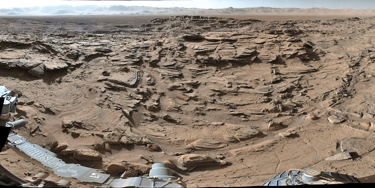 Марс планета фото поверхности реальные Curiosity snaps a pic of the most rugged plateau it crossed