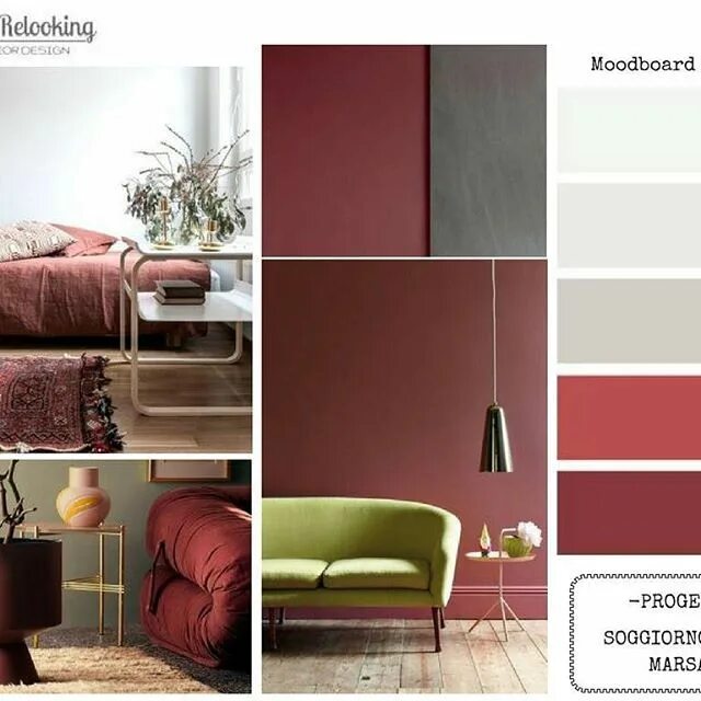 Марсала сочетание в интерьере Buongiorno! Le tonalit di rosso ricordano il Natale e inhellip Spazi loft, Idee 