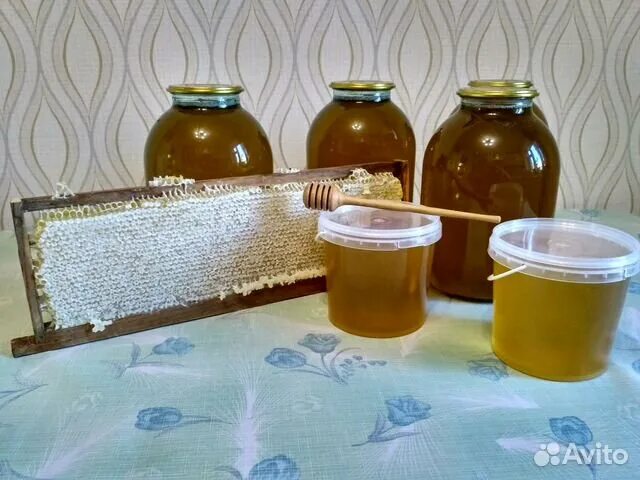 Мед продажа фото Мёд 2023, свежий. Натуральный, разнотравье, соты купить в Екатеринбурге Товары д