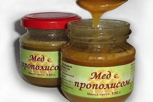Мед с прополисом фото Мёд с прополисом-полезные свойства, как принимать