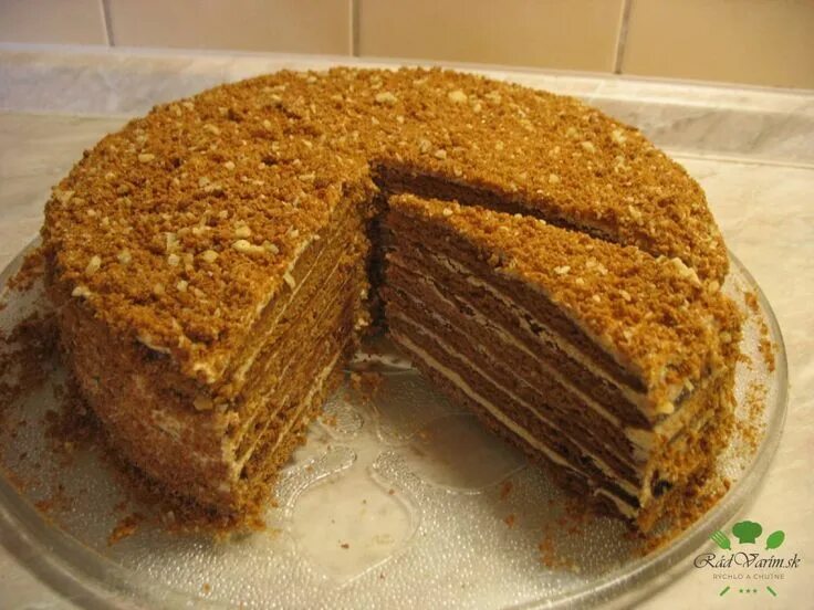 Мед торт рецепт домашний с фото Domáci medovník Receita Food cakes, Bolinho assado, Ideias de pastelaria