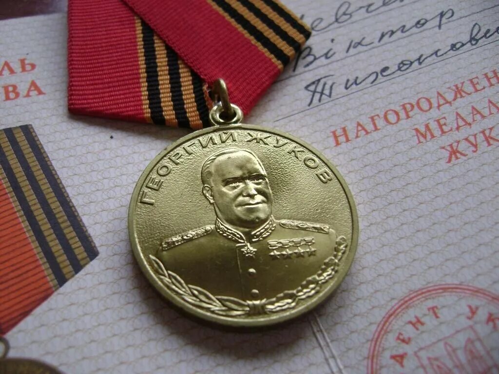 Медаль ордена жукова фото Десантник удостоен медали Жукова