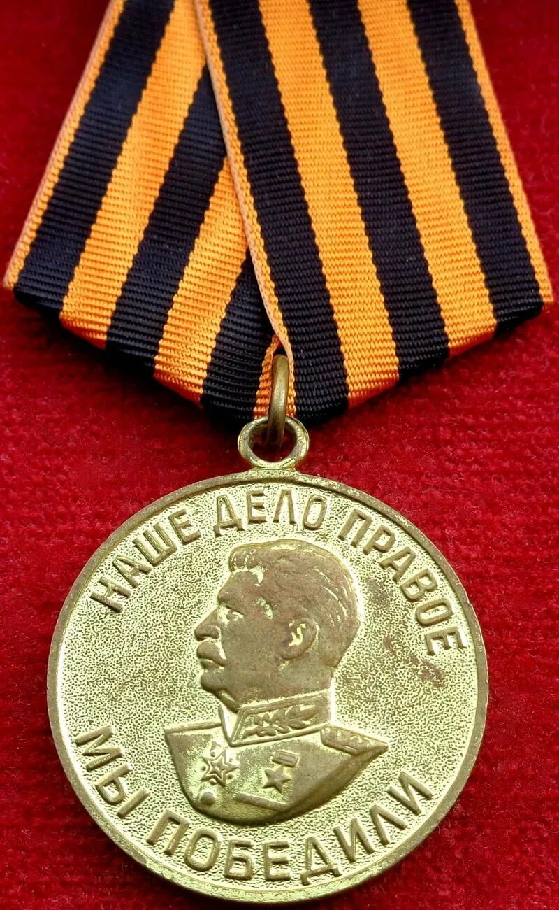 Медаль за победу фото 1941 1945 Медаль в победе над германией - Фото