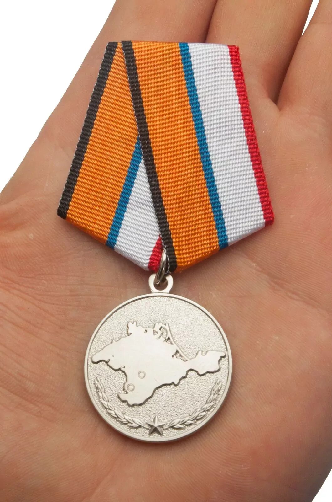 Медаль за возвращение крыма фото Медаль МО "За возвращение Крыма" в подарочном футляре купить в интернет-магазине