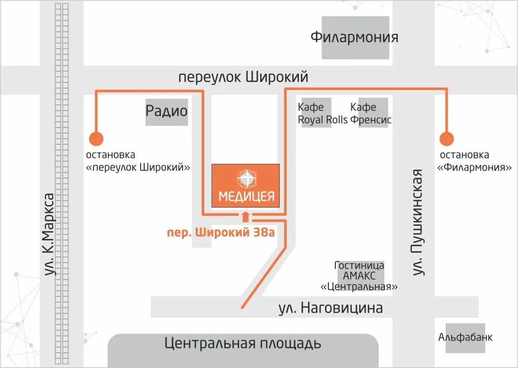 Медицея широкий пер 38а фото Медицея на Широком. Схема проезда Новости Медицея Ижевск