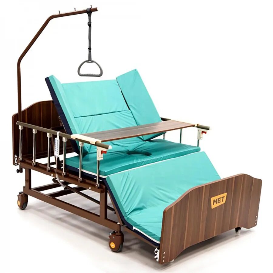 Медицинская кровать для лежачих фото Кровать электрическая MET REVEL XL (17088)(BLY-1) ложе 120 см, с туалетным устро