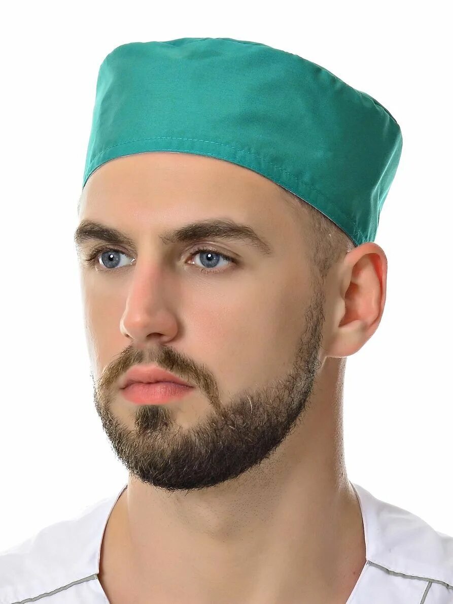 Медицинская шапка фото Колпак медицинский чепчик MedicalWear / шапочка для хирургов / поварской колпак 