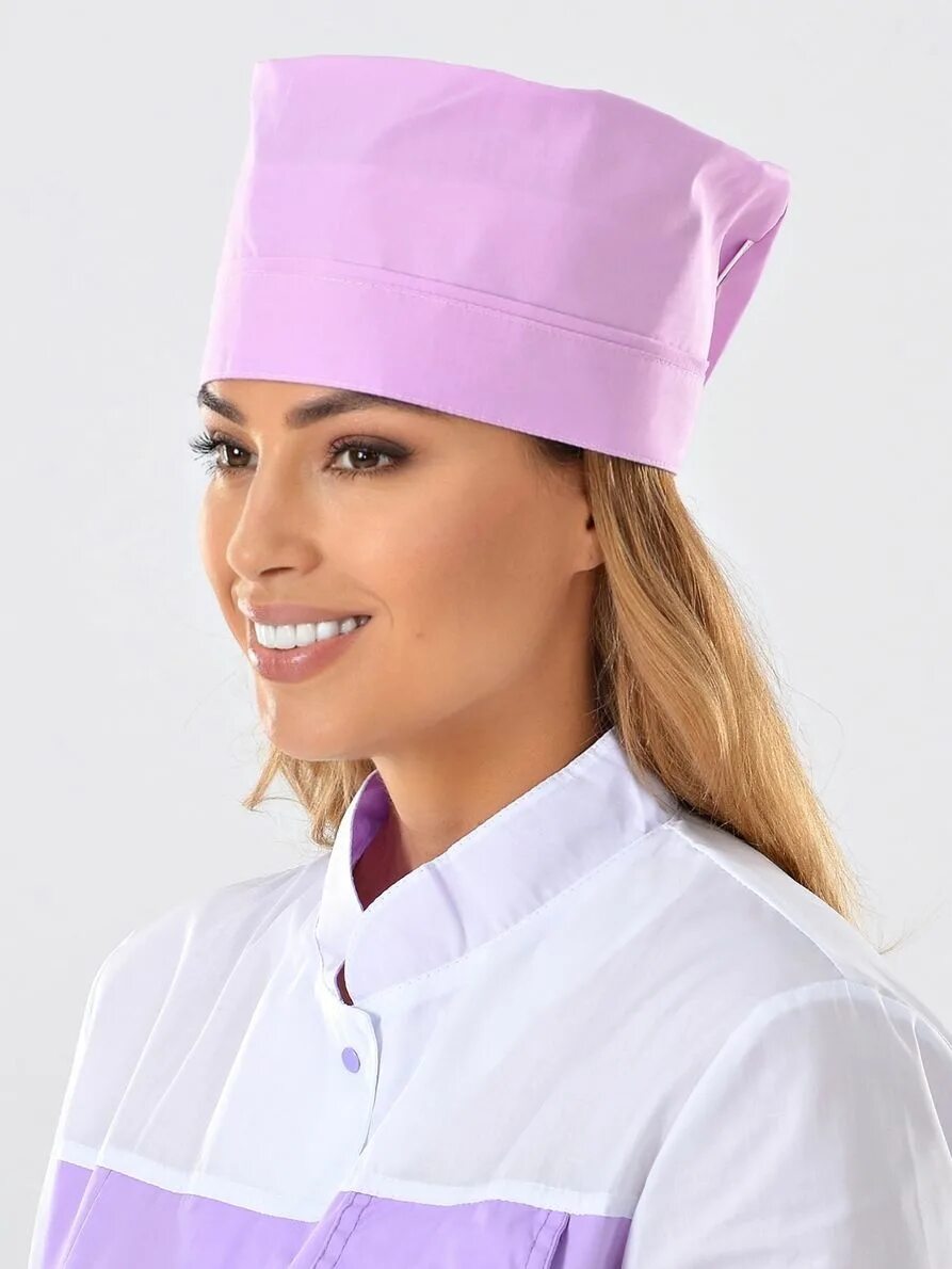 Медицинская шапка фото Шапочка медицинская женская MedicalWear 686 фиолетовая 56-62 RU - купить в Москв