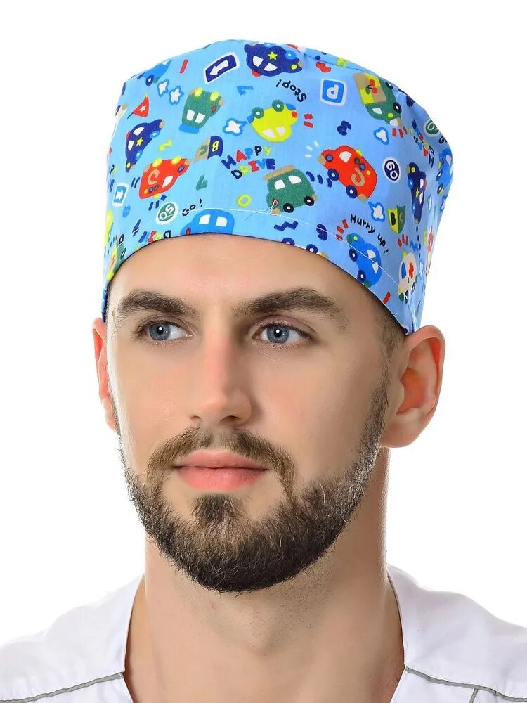 Медицинская шапочка фото Колпак медицинский чепчик MedicalWear / шапочка для хирургов / поварской колпак 