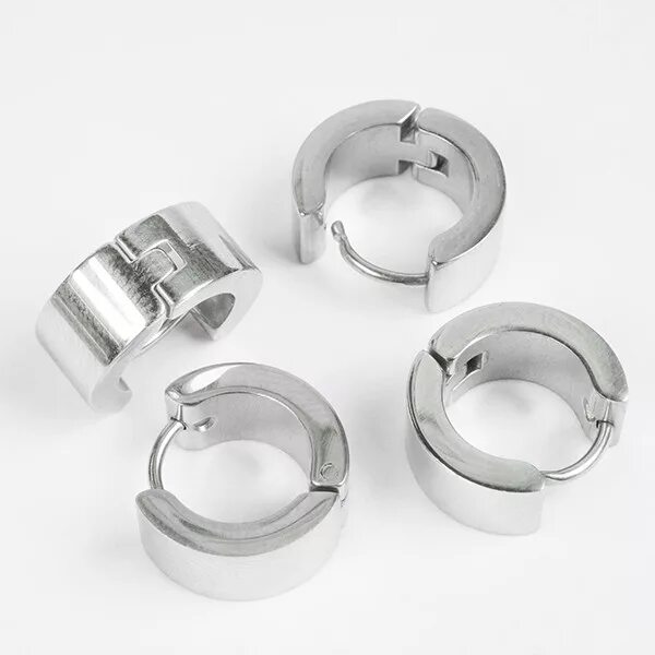 Медицинская сталь фото Серьги-кольца Steel blank из хирургической стали 316L