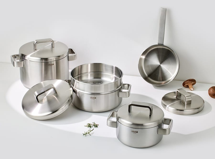 Медицинская сталь фото Набор кастрюль из медицинской стали MEDICOOK KITCHEN SET - Atomy продукт