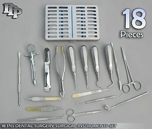 Медицинские инструменты в стоматологии названия и фото DDP 18 PCS Premium Basic Oral Dental Set KIT Dental, Oral, Basic