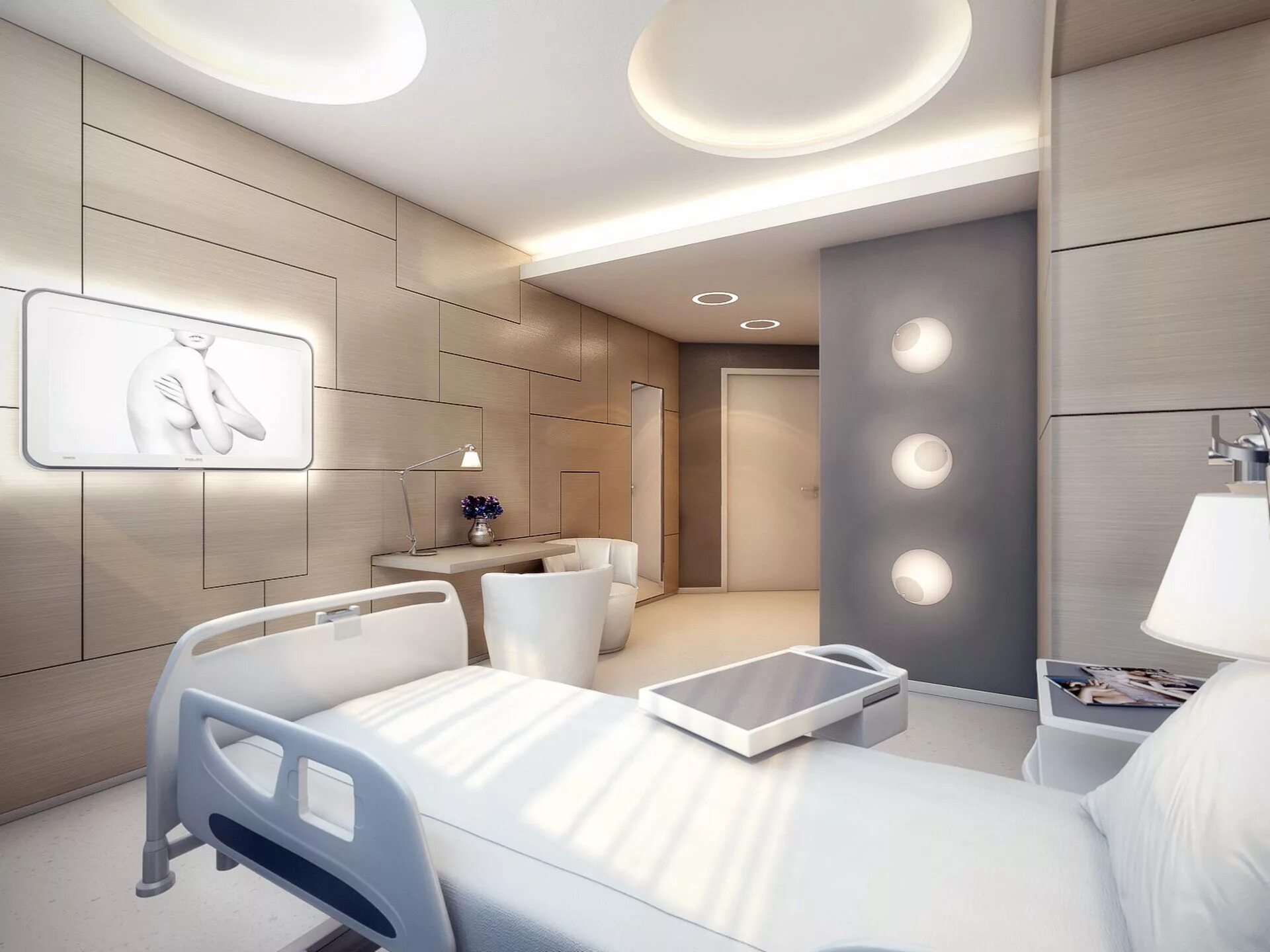 Медицинские противопоказания дизайнера интерьера geometrixdesign Interiors Surgery clinic Hospital interior, Hospital interior de