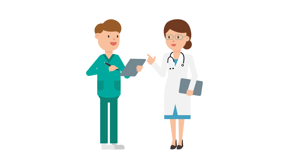 Медицинские работники картинки для презентаций File:Doctor with Nurse Cartoon.svg - Wikimedia Commons