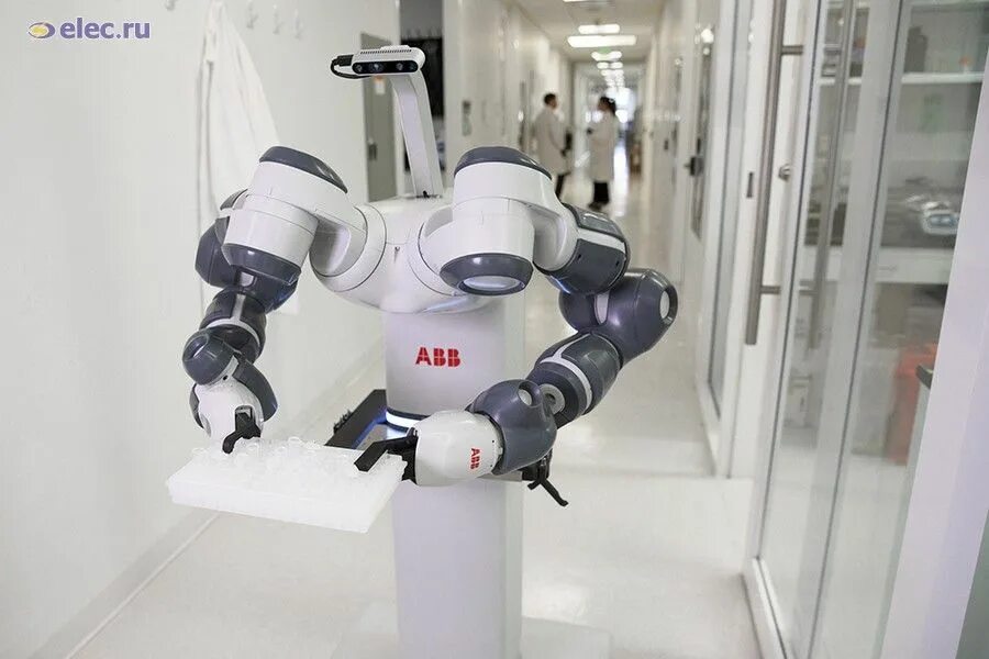 Медицинские роботы фото ABB представила концепцию мобильного лабораторного робота для "Больницы будущего