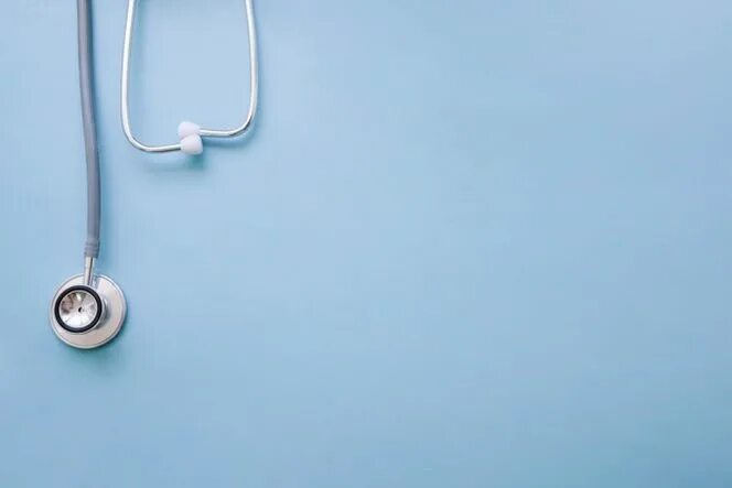 Медицинский фото для презентации El estetoscopio del médico sobre fondo azul Estetoscopio, Medicos, Logo de medic