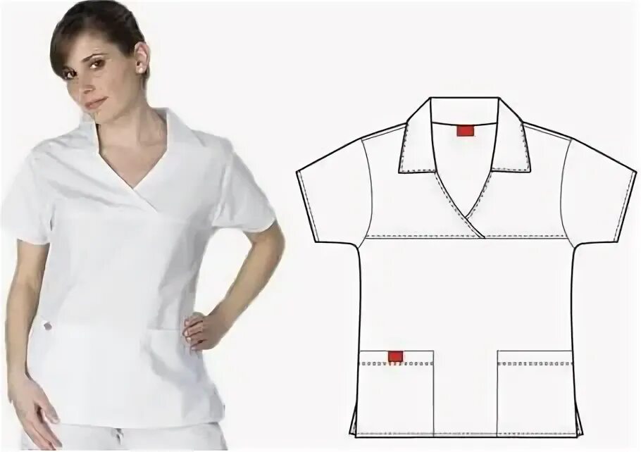 Медицинский костюм выкройка скачать Nurse Uniform Pattern - Catalog of Patterns