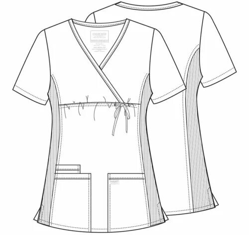 Медицинский костюмы женские выкройки бесплатно Scrubs Cherokee Workwear для беременных шуточные блузка с запахом WW685 Рой коро