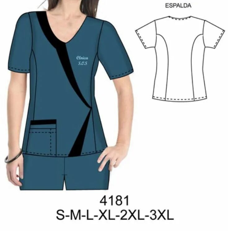 Медицинский костюмы женские выкройки бесплатно Pin em Enfermeria ⚕ Modelo de jaleco feminino, Uniformes feminino, Roupas