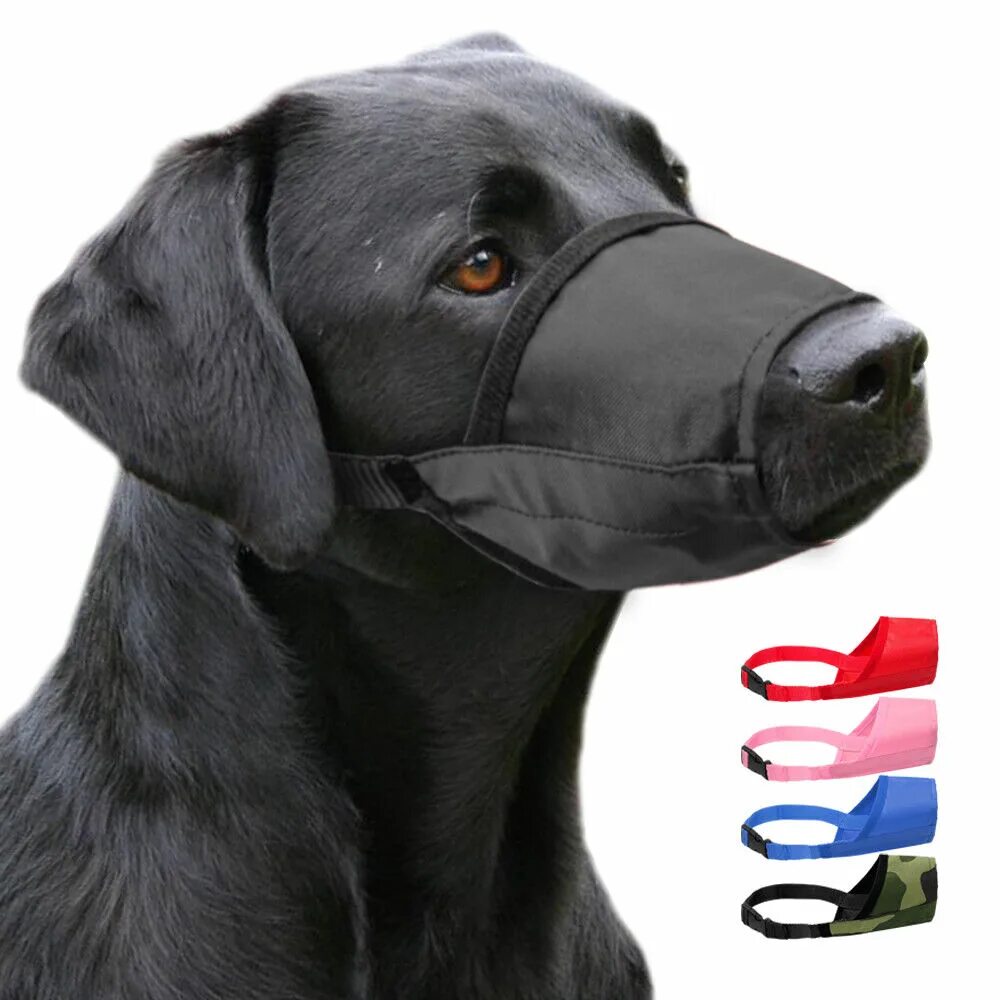 Медицинский намордник для собак фото ✔ Намордник для собак Muzzle for Small Large Dog Anti-Bark Bite Nylon Adjustable