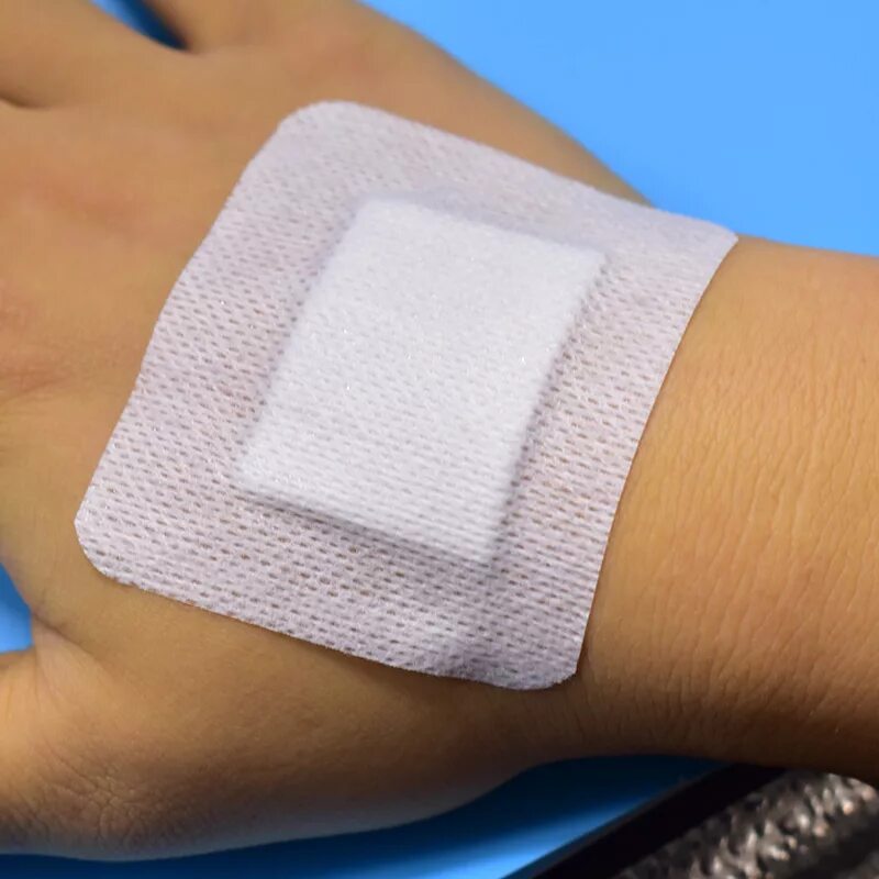 Медицинский пластырь фото 6cmX7cm Large Size Hypoallergenic Non woven Medical Adhesive Wound Dressing Band