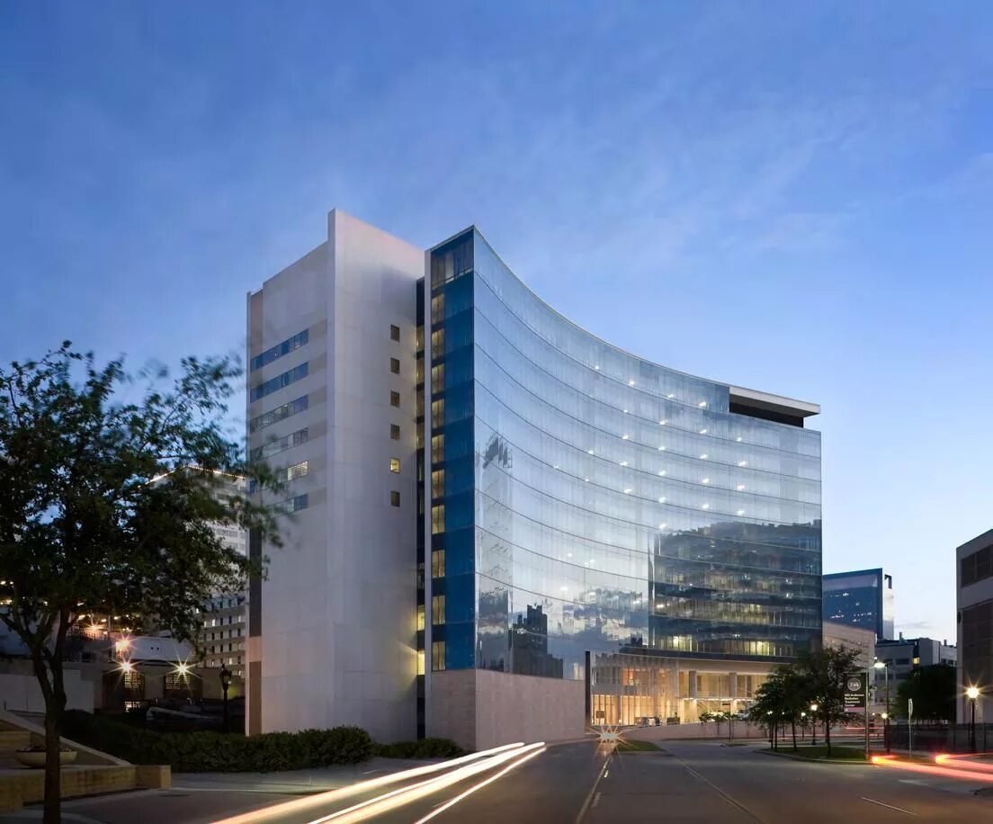 Медицинский центр фото здания Methodist Hospital Research Institute Hospital architecture, Hospital design arc