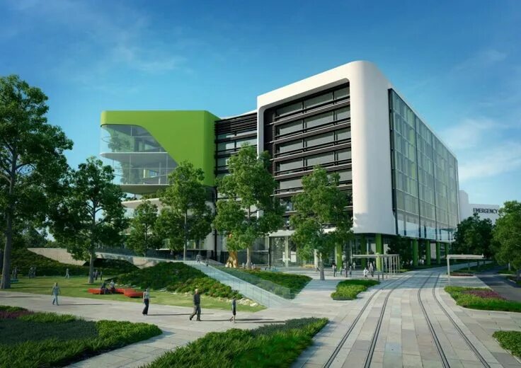 Медицинский центр фото здания Perth Children’s Hospital