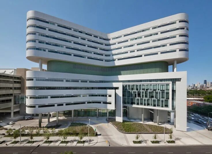 Медицинский центр фото здания New Hospital Tower Rush University Medical Center Perkins+Will - Arch2O.com Hosp