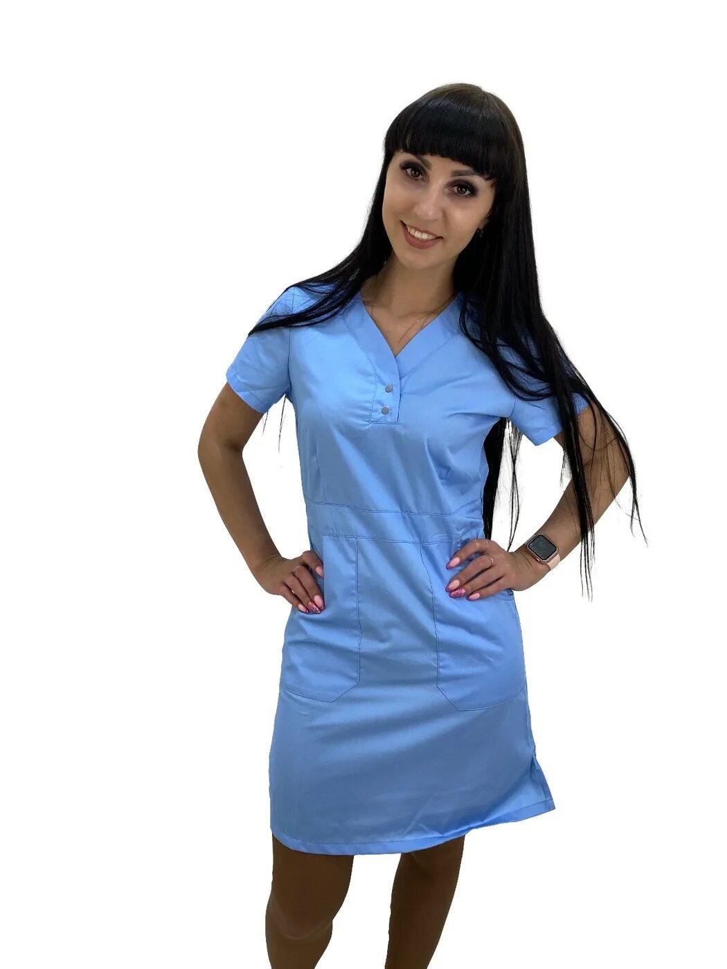 Медицинское платье фото Халат-платье медицинский женский Cute Medical - купить с доставкой по выгодным ц