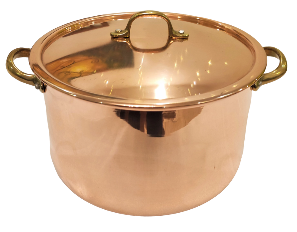 Медная кастрюля фото Кастрюля медная с крышкой Португалия не луженая CopperCraft 200213 купить по луч