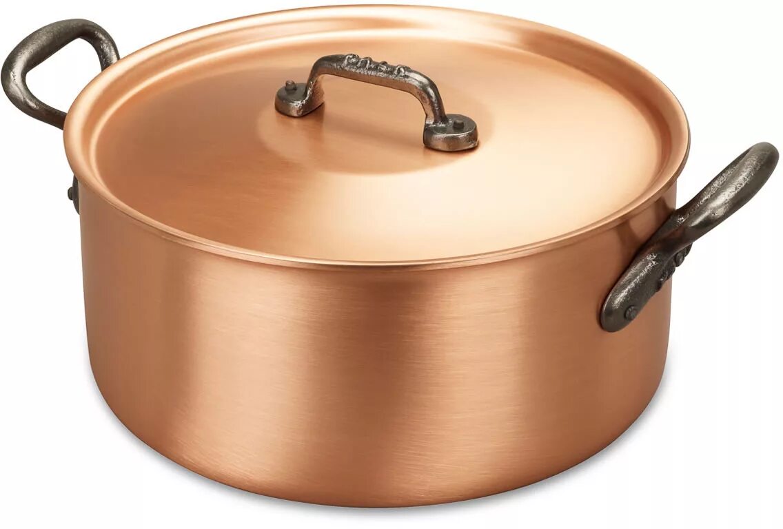 Медная кастрюля фото Casserole 24cm - Casserole and pot-au-feu - FALK Classical series - FALK copper 