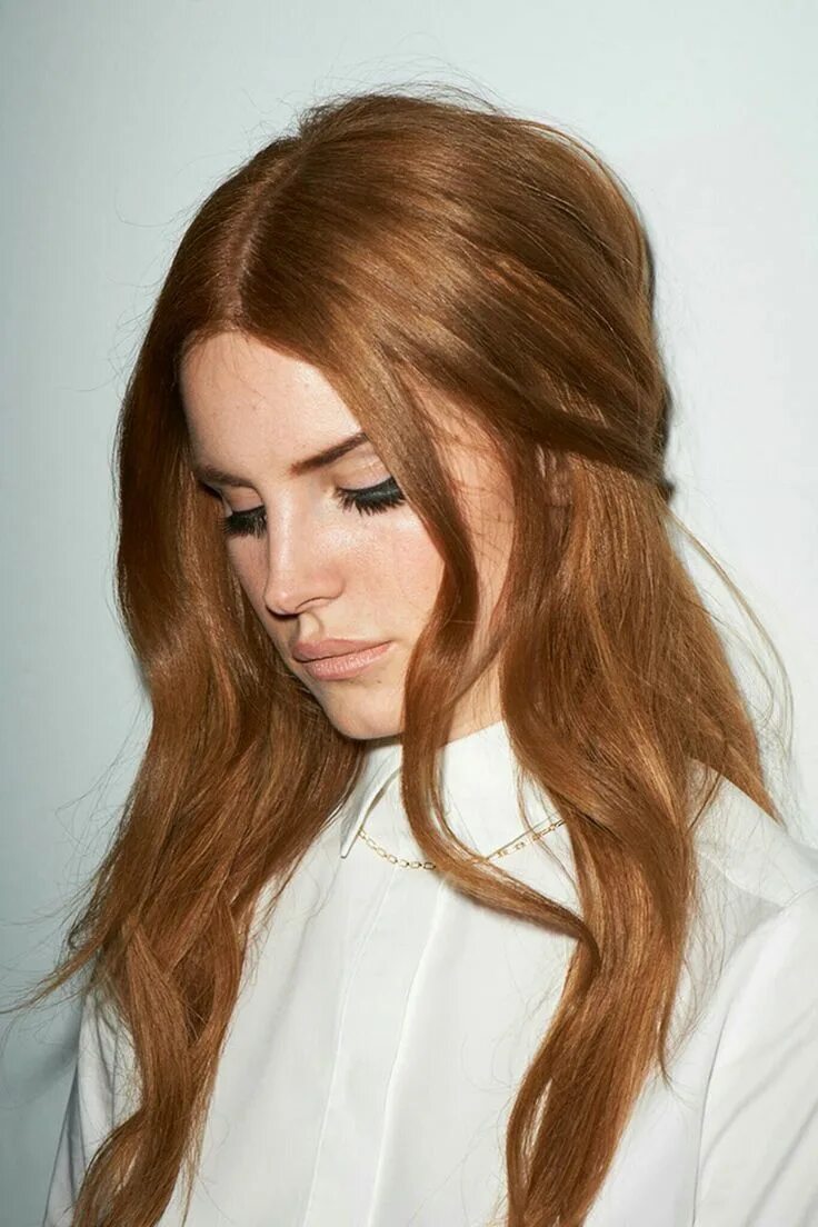 Медно русый цвет волос фото Lana del Rey Ginger hair color, Ginger hair, Auburn hair
